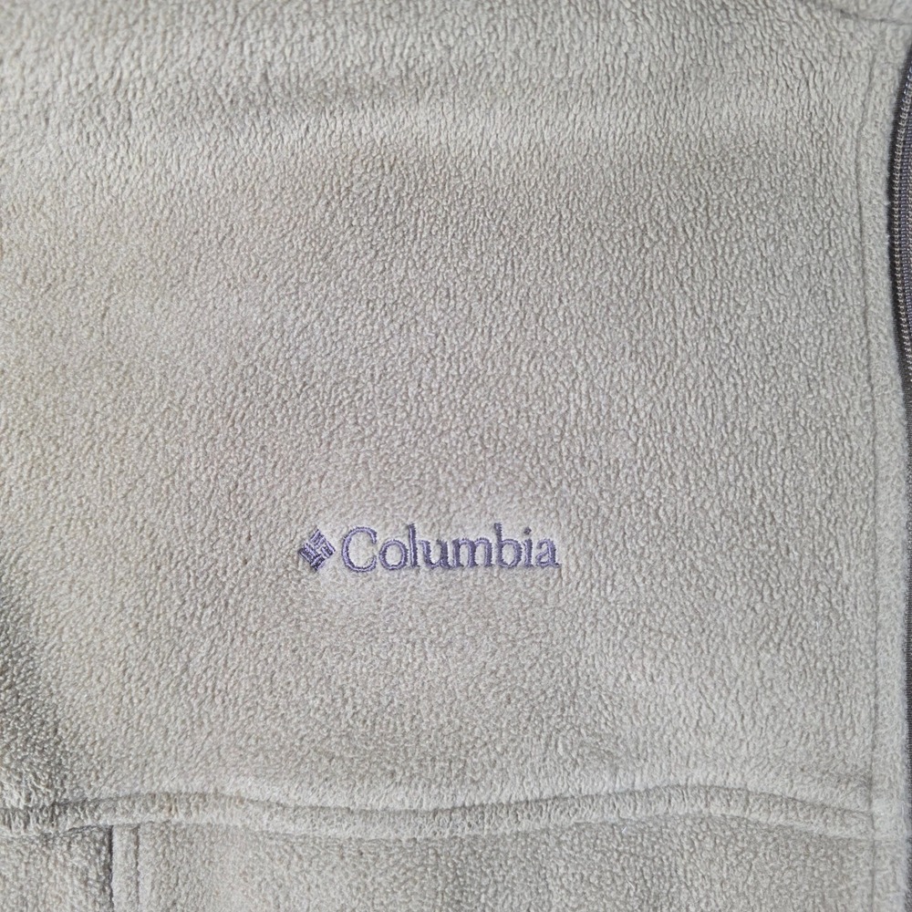 Columbia Mens Steens Mountain Full Zip Fleece Jacket Tan Khaki Large WM6113 - Picture 2 of 8